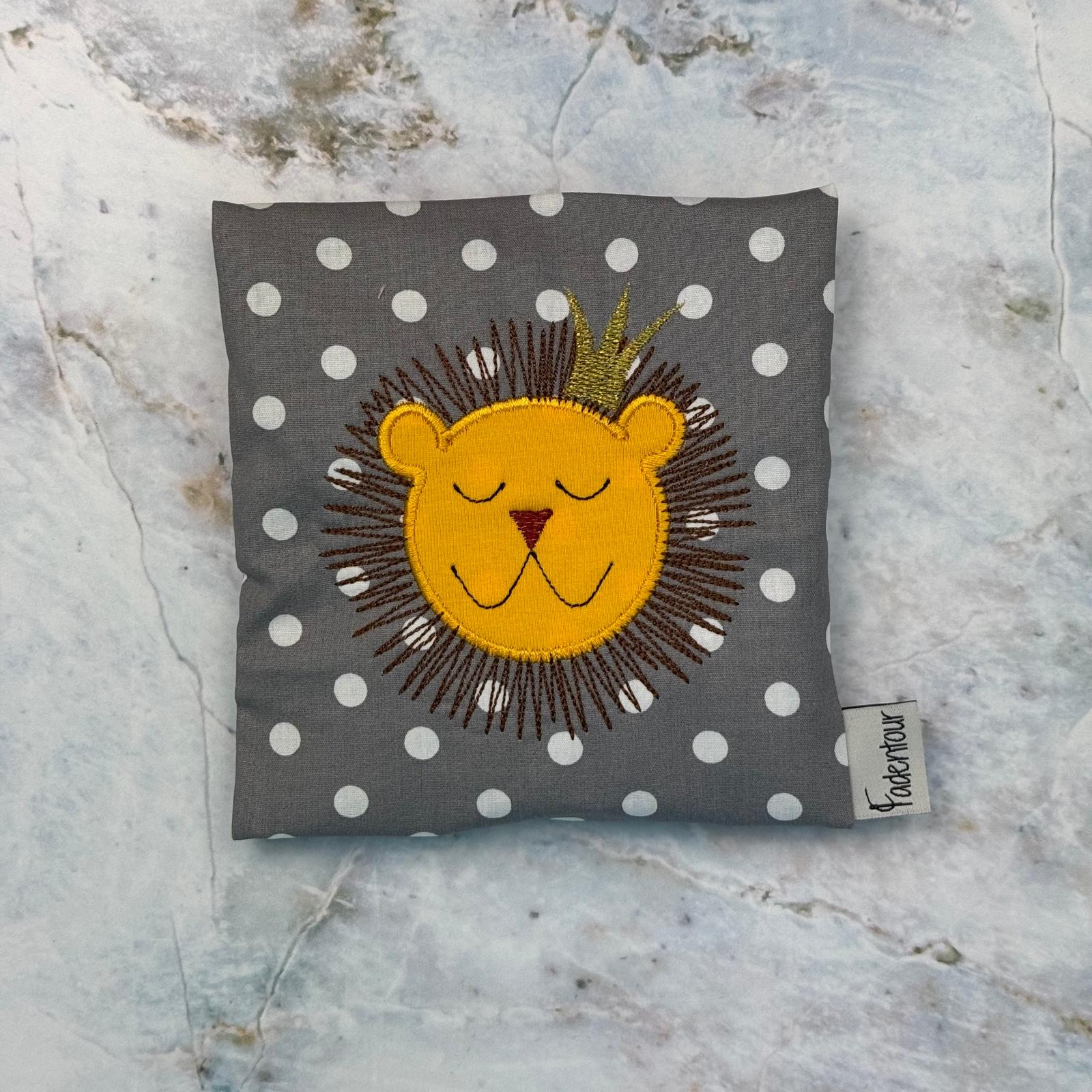 Beulentroester mit Loewenmotiv